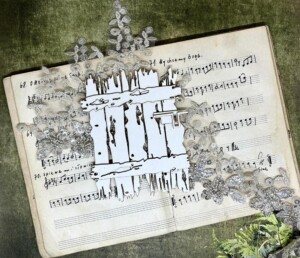 scrapbooking chipboard fence small | friends of the forest | alchemy of art | 9.5×13.5 cm (3.74×5.31 in) | cardmaking & layouts
