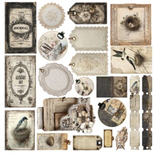 transparent foil in silence – butterflies, a5, 14,8x21cm, 70g (1 sheet)