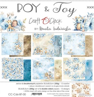 12x12 scrapbook paper pack | boy & toy collection | kids & boys theme papers | scrapbooking & card making | craft o’clock