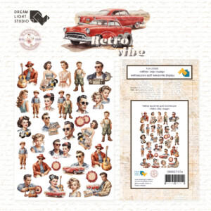 paper die cuts “retro vibe: people” by dream light studio | scrapbooking & cardmaking
