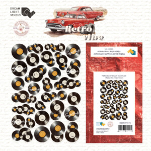paper die cuts “retro vibe: records” by dream light studio | scrapbooking & cardmaking