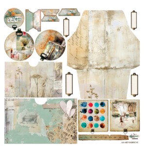 12.6x12.6 fabric sheet for cutting | art | | album pockets | 1 sheet | alchemy of art