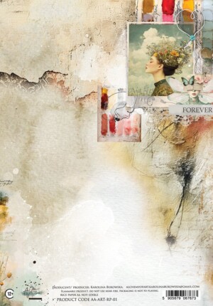 a4 rice paper for decoupage | art | 1 sheet | alchemy of art