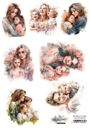a4 rice paper for decoupage | happy time 2 | 1 sheet | alchemy of art