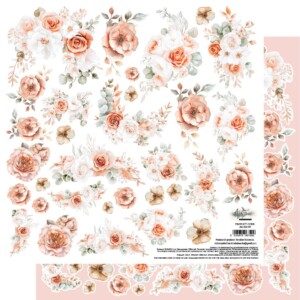 6x12 scrapbook paper | romantic boho | | flowers to cut | 1 sheet | alchemy of art