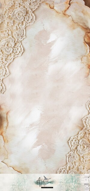 27.6x12.6 fabric album cover base | romantic boho | 1 piece | alchemy of art