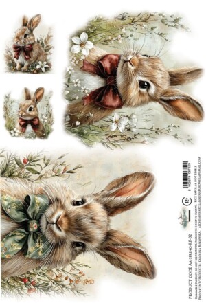 a4 rice paper for decoupage | spring 2 | 1 sheet | alchemy of art
