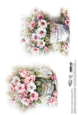 a4 rice paper for decoupage | spring 4 | 1 sheet | alchemy of art