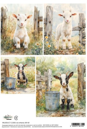 a4 rice paper for decoupage | spring 5 | 1 sheet | alchemy of art