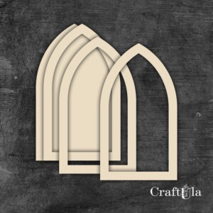 chipboard elements | shaker 0457 | 1 pieces | 10x5x0,15 | craftula