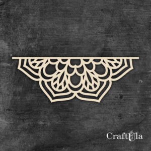 chipboard elements | mandala 0874 | 2 pieces | 15x5x0,15 | craftula