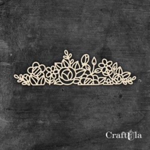 chipboard elements | border | 1 pieces | 15x4x0,15 | craftula