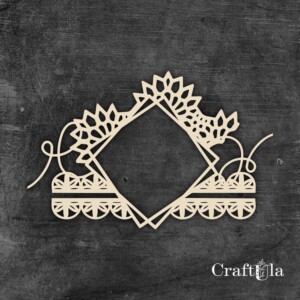 chipboard elements | frame 1468 | 1 pieces | 9x6x0,15 | craftula