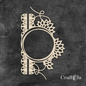 chipboard elements | frame 1469 | 1 pieces | 9x6x0,15 | craftula