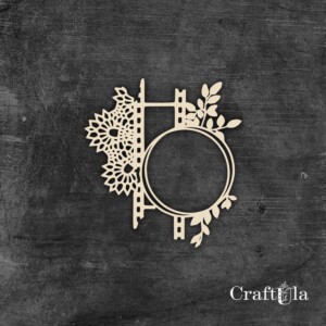chipboard elements | frame 1472 | 1 pieces | 9x8,5x0,15 | craftula