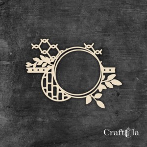 chipboard elements | frame 1475 | 1 pieces | 12x8x0,15 | craftula