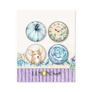 decorative buttons | autumn twilight | 4 pieces | lemoncraft
