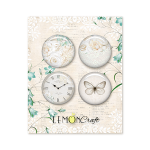 decorative buttons | sentimental | 4 pieces | lemoncraft