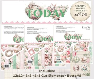 complete scrapbooking collection | today | 12x12, 8x8, cut elements & buttons | creative craft bundle | lemoncraft