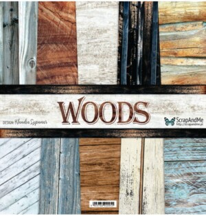 12x12 scrapbook paper pack | woods | 5 sheets | scrapandme