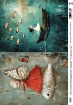 a4 rice paper for decoupage | art | 4 | 1 sheet | alchemy of art