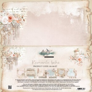 12x12 scrapbook paper pack | romantic boho | 12 sheets | alchemy of art