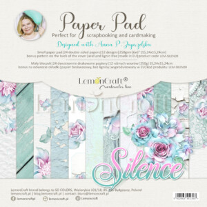 6x6 scrapbook paper pack | silence | 24 sheets | lemoncraft