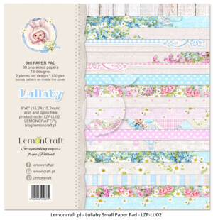 6x6 scrapbook paper pack | lullaby | 24 sheets | lemoncraft