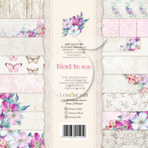 6x6 scrapbook paper pack | next to me | 24 sheets | lemoncraft