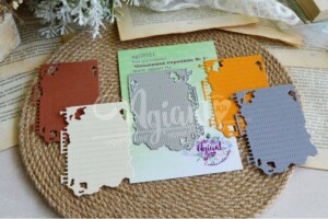 metal cutting die "burnt paper edge frame no.1" for scrapbooking & cardmaking | 1 pieces | 90x60 mm | agiart