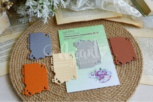 metal cutting die "burnt paper edge frame no.2" for scrapbooking & cardmaking | 1 pieces | 69x45 mm | agiart