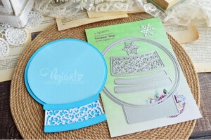 metal cutting die "christmas bauble frame die set" for scrapbooking & cardmaking | 7 pieces | 33x33 mm to 162x143 mm | agiart
