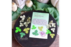 metal cutting die "strawberry leaves dies set" for scrapbooking & cardmaking | 1 pieces | 27x27 mm to 80x35 mm | agiart