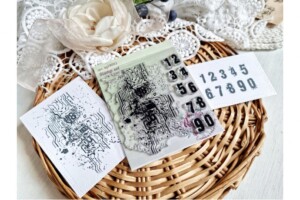 clear stamp set ""microcircuit | 11 pieces | 12x7 mm to 110x70 mm | agiart
