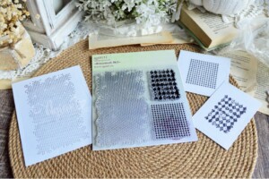 clear stamp set background no.3 | 3 pieces | 50x43 mm to 120x65 mm | agiart