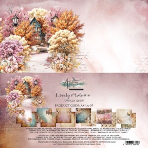 12x12 scrapbook paper pack | lovely autumn | 6 sheets | alchemy of art