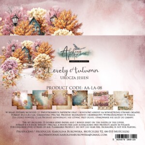 8x8 scrapbook paper pack | lovely autumn | 12 sheets | alchemy of art