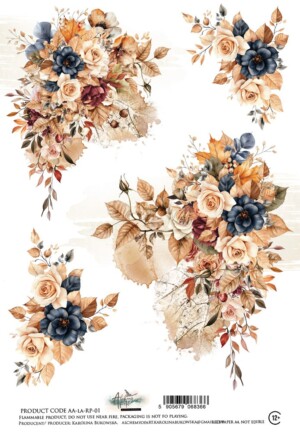 a4 rice paper for decoupage | lovely autumn | 1 sheet | alchemy of art