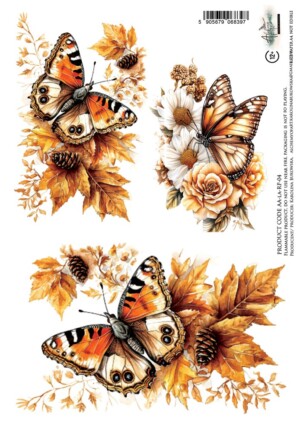 a4 rice paper for decoupage | lovely autumn | 1 sheet | alchemy of art
