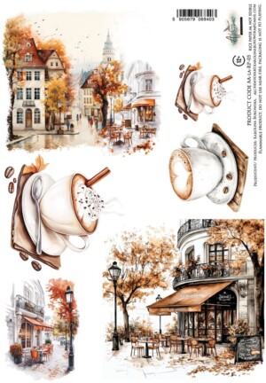 a4 rice paper for decoupage | lovely autumn | 1 sheet | alchemy of art