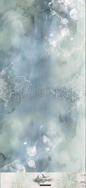 70x32 cm fabric album cover base | ocean blue | 1 piece | alchemy of art
